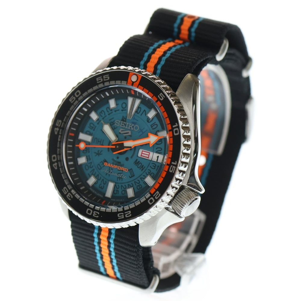 SEIKO(セイコー) 5スポーツ SBSA315 Bamford Limited Edition ブルー文字盤 腕時計シルバー