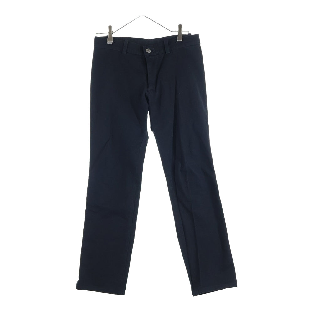 クロムハーツ　ダークブルー　ストレートデニム CHROME HEARTS(クロムハーツ) クロスボールボタン サイド ストレート