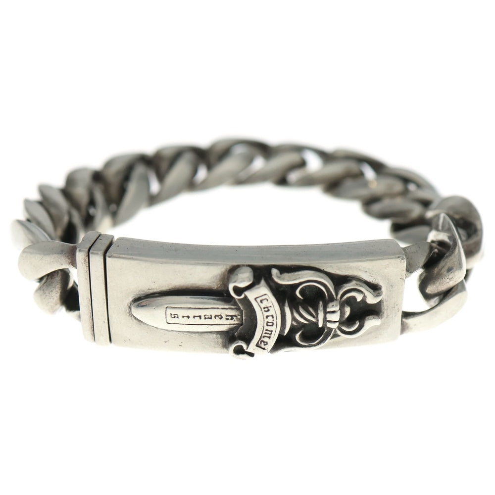 CHROME HEARTS(クロムハーツ) ID DAGGER ダガーIDクラシックリンクブレスレット 13LINK シルバー BCA156