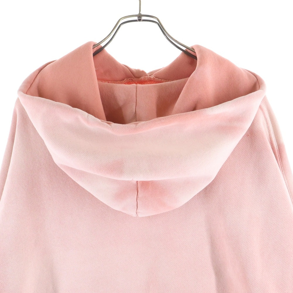 Paly Hollywood(パリーハリウッド) 25AW ヒューマンプリントビジュー装飾プルパーカー フーディー ピンク