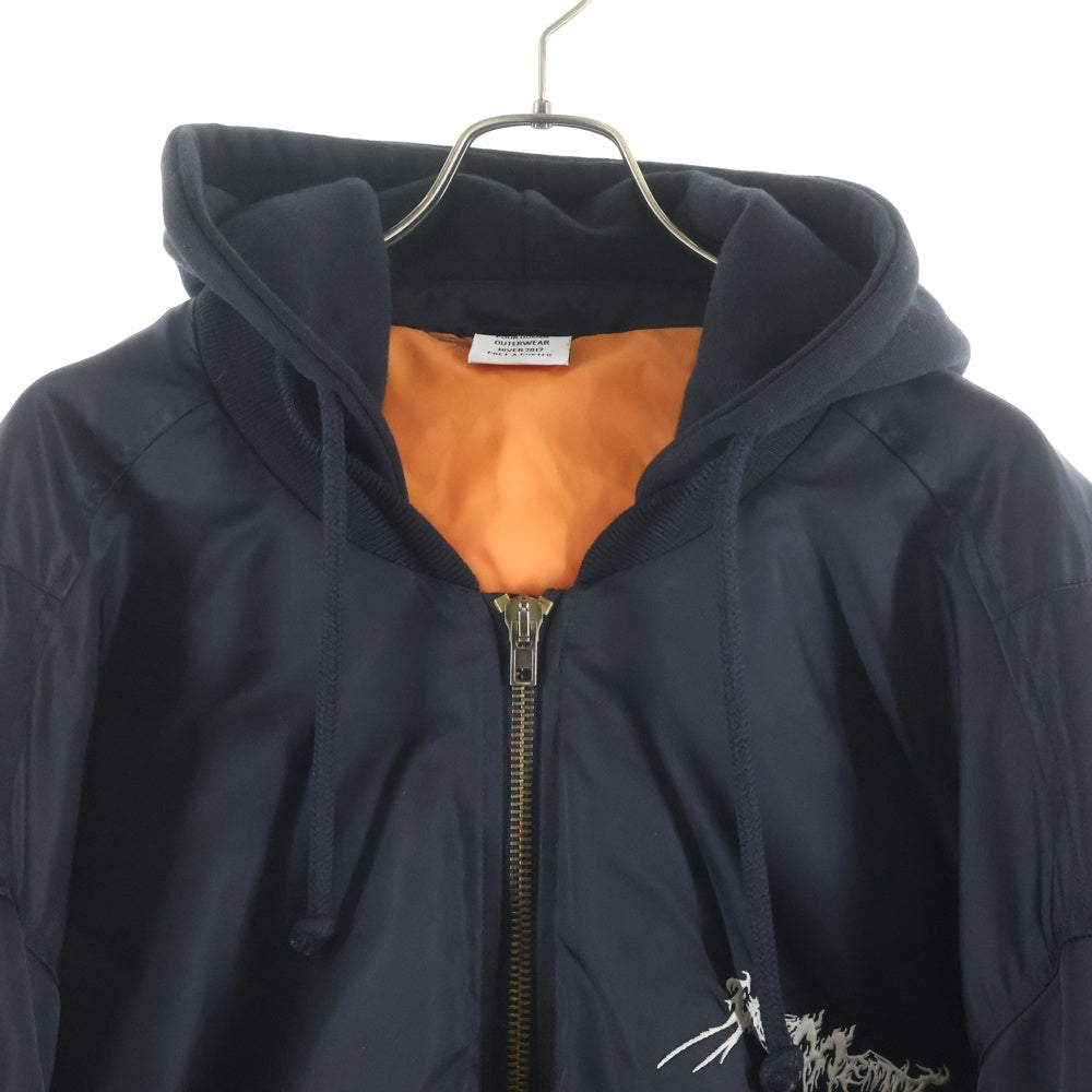 VETEMENTS(ヴェトモン) 16AW Total Fucking Darkness Bomber jacket トータルファッキンダークネス ボンバージャケット ブラック MH17JA12