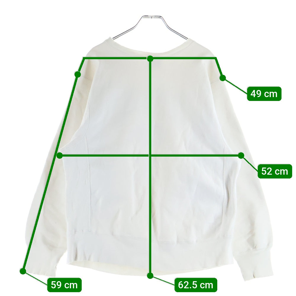 CHAMPION(チャンピオン) 80s REVERSE WEAVE USA製 3段プリント 染み込み スウェット トレーナー ホワイト