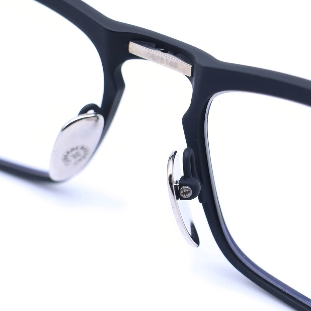 CHROME HEARTS(クロムハーツ) YOU'RE LATE フローラルクロステンプルスクエアサングラス アイウェア メガネ 眼鏡 ブラック/シルバー 56□18-146