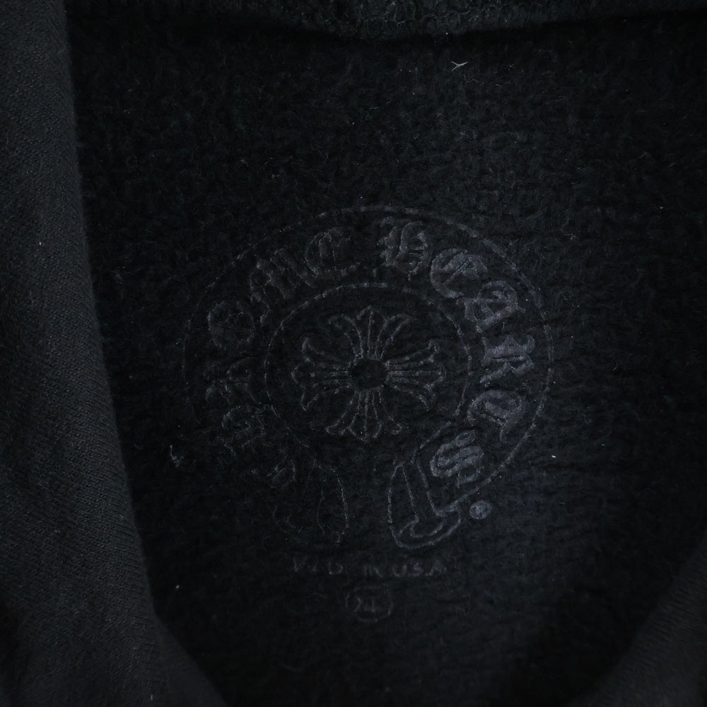 CHROME HEARTS(クロムハーツ) MLTCOL CEM CRS HD PLVR マルチカラーセメタリークロスプリントプルオーバーパーカー フーディ ブラック