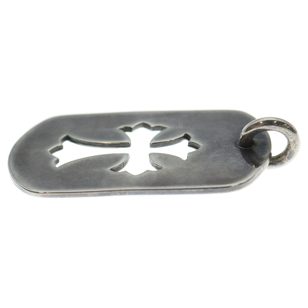CHROME HEARTS(クロムハーツ) OLD D TAG LRG CO CRS オールド カットアウトクロス オールドラージドッグ タグネックレストップ