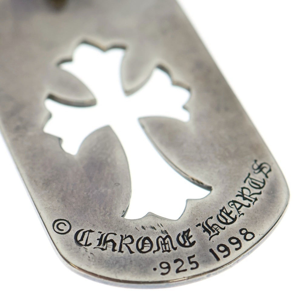 CHROME HEARTS(クロムハーツ) OLD D TAG LRG CO CRS オールド カットアウトクロス オールドラージドッグ タグネックレストップ