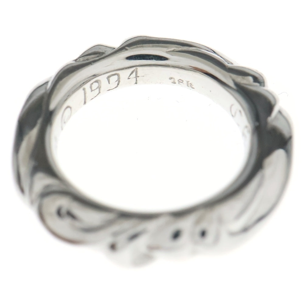 CHROME HEARTS(クロムハーツ) 18KWG SCRL BAND スクロールバンド ホワイトゴールドリング レディース
