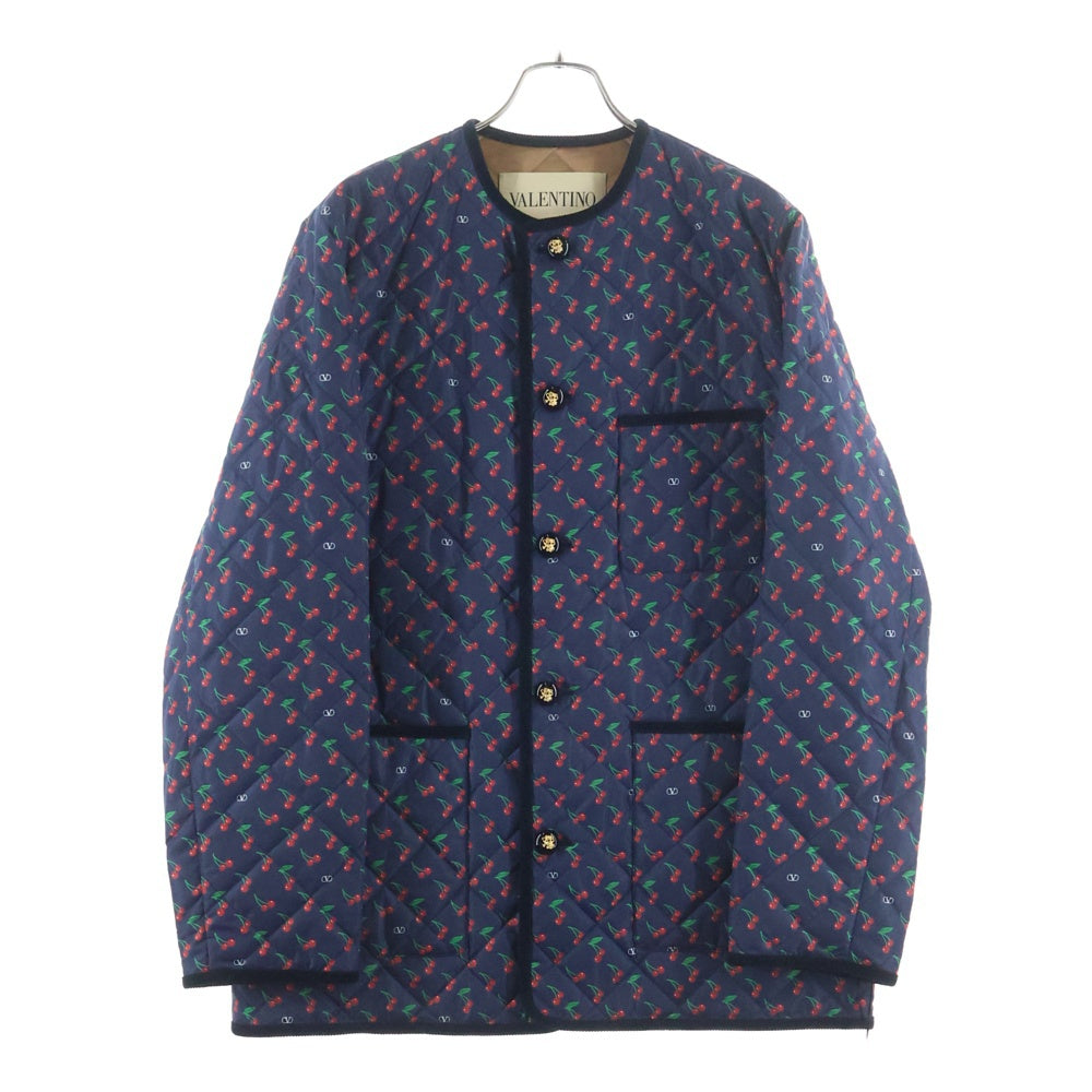 VALENTINO(ヴァレンティノ) Cherry Pick Print Jacket 7V3CJK96AWN チェリーピック プリントジャケット ネイビー