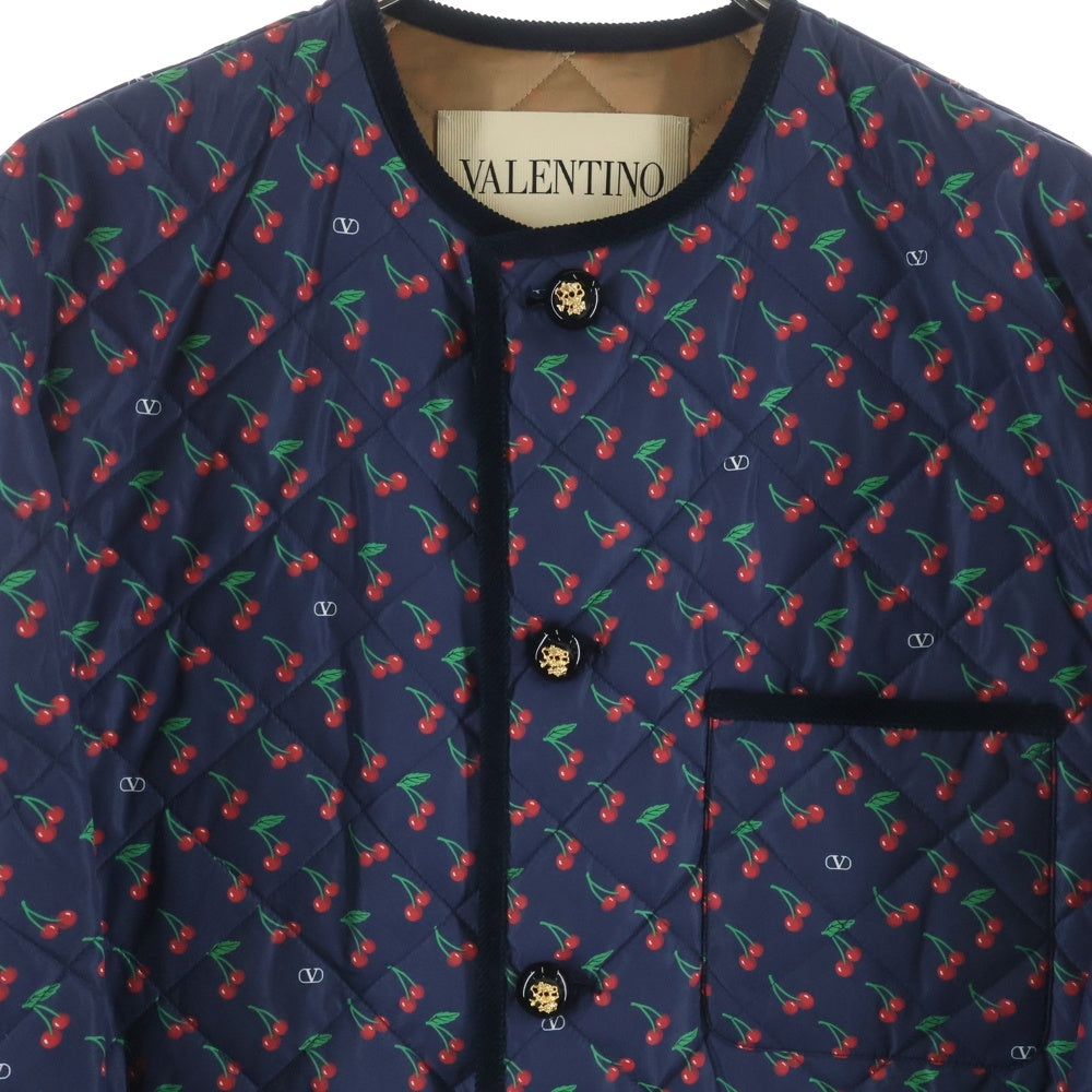VALENTINO(ヴァレンティノ) Cherry Pick Print Jacket 7V3CJK96AWN チェリーピック プリントジャケット ネイビー
