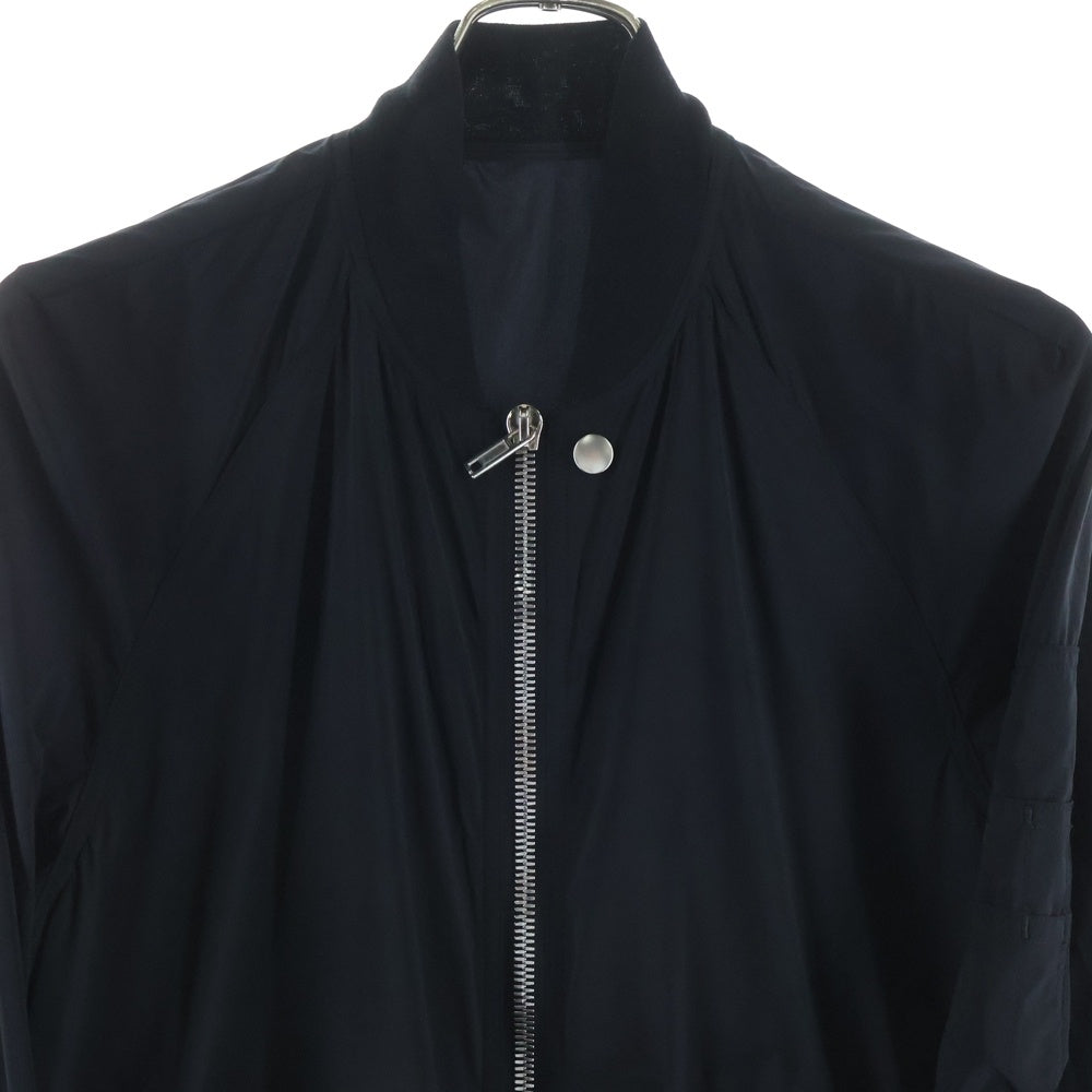 Rick Owens(リックオウエンス) 19SS RAGLAN BOMBER RU19S2792-NBS ストレッチナイロン ボンバージャケット ブラック