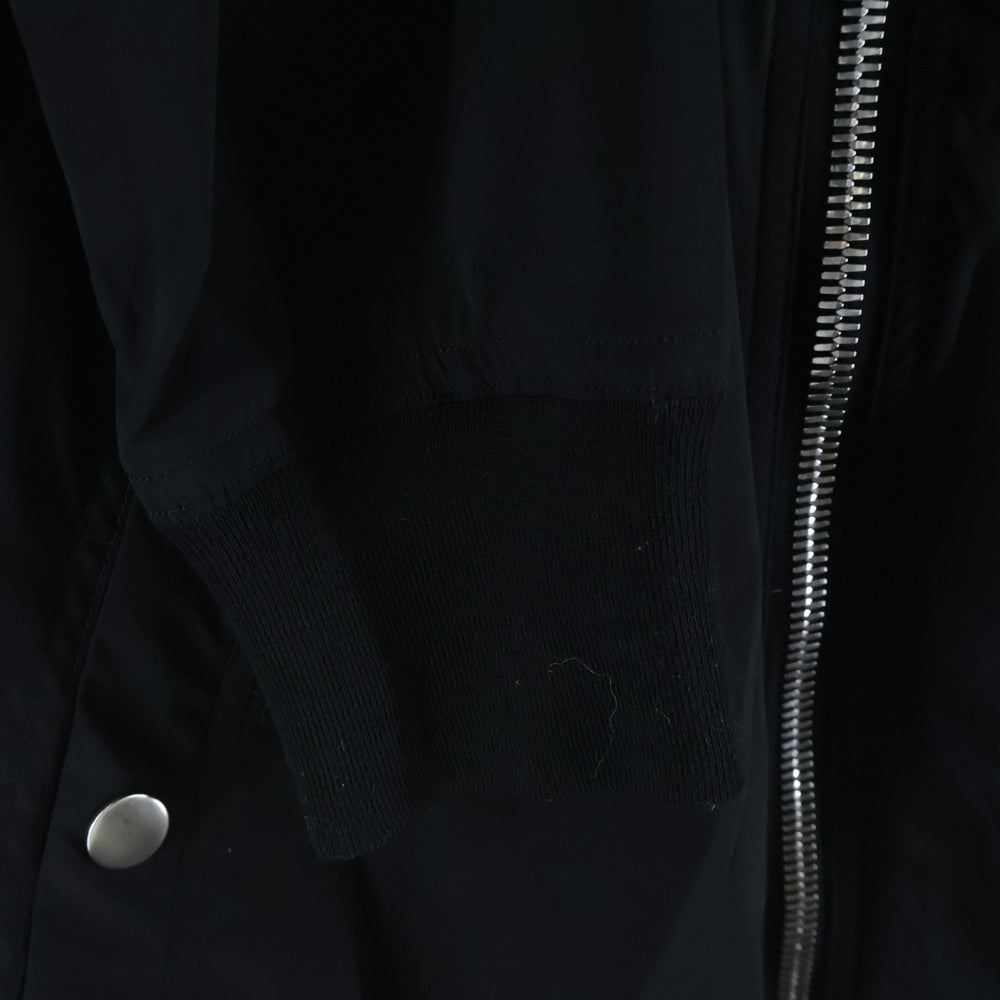Rick Owens(リックオウエンス) 19SS RAGLAN BOMBER RU19S2792-NBS ストレッチナイロン ボンバージャケット ブラック