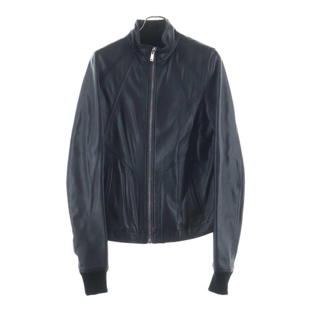 Rick Owens(リックオウエンス) Intarsia Leather Jacket RU01B1761-LLP ジップ レザージャケット ブラック