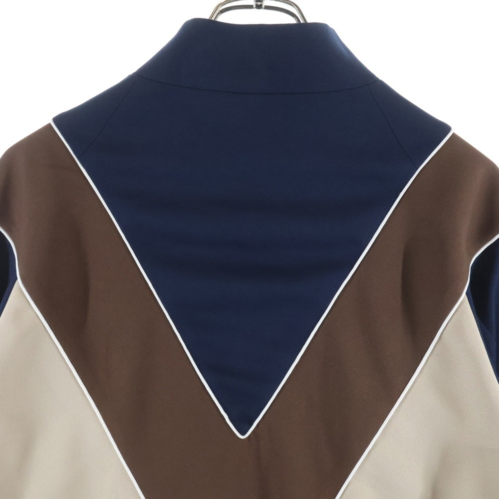VALENTINO(ヴァレンティノ) V Logo Track Jacket 7V3MF29LAYY ロゴジップ トラックジャケット ブラウン/ベージュ
