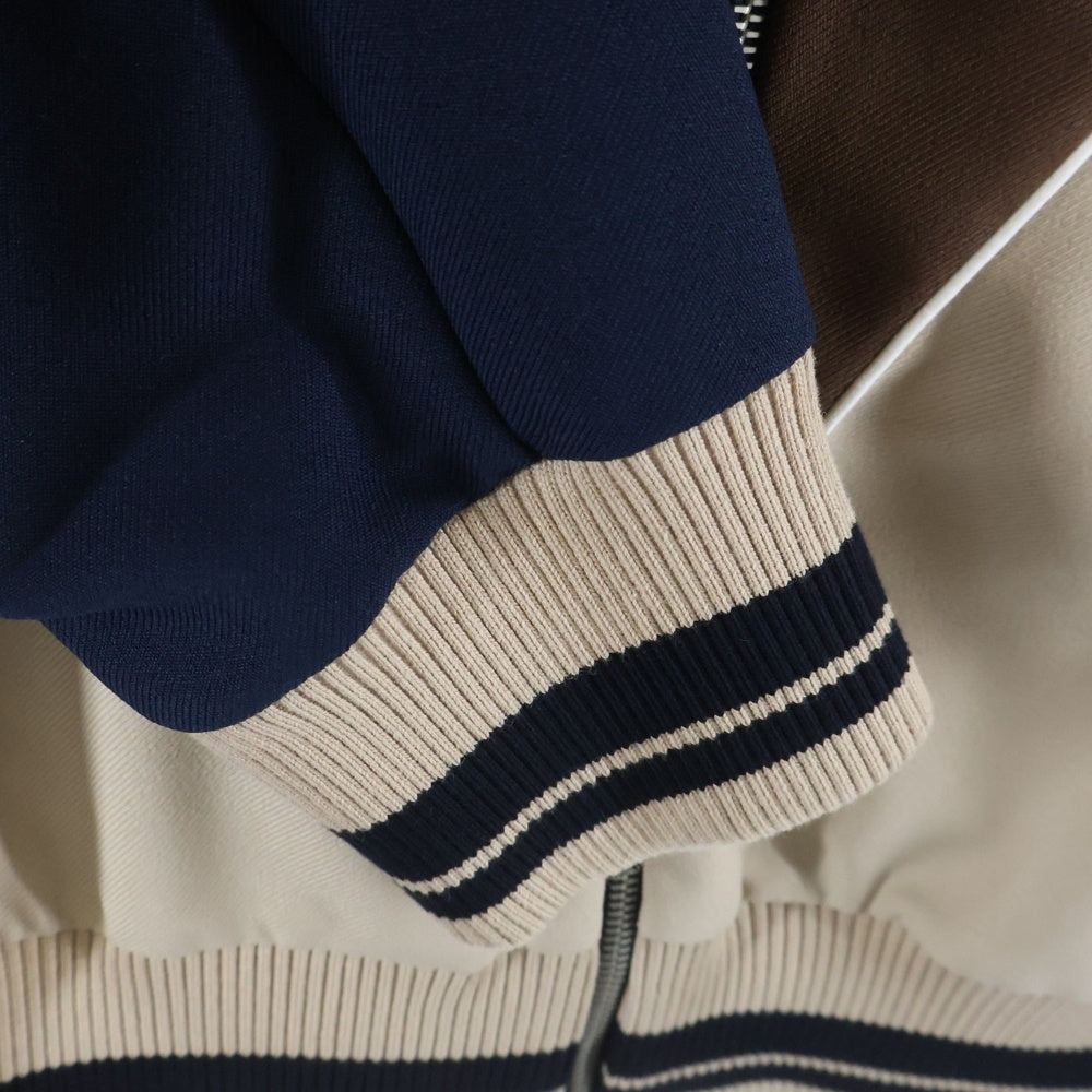 VALENTINO(ヴァレンティノ) V Logo Track Jacket 7V3MF29LAYY ロゴジップ トラックジャケット ブラウン/ベージュ