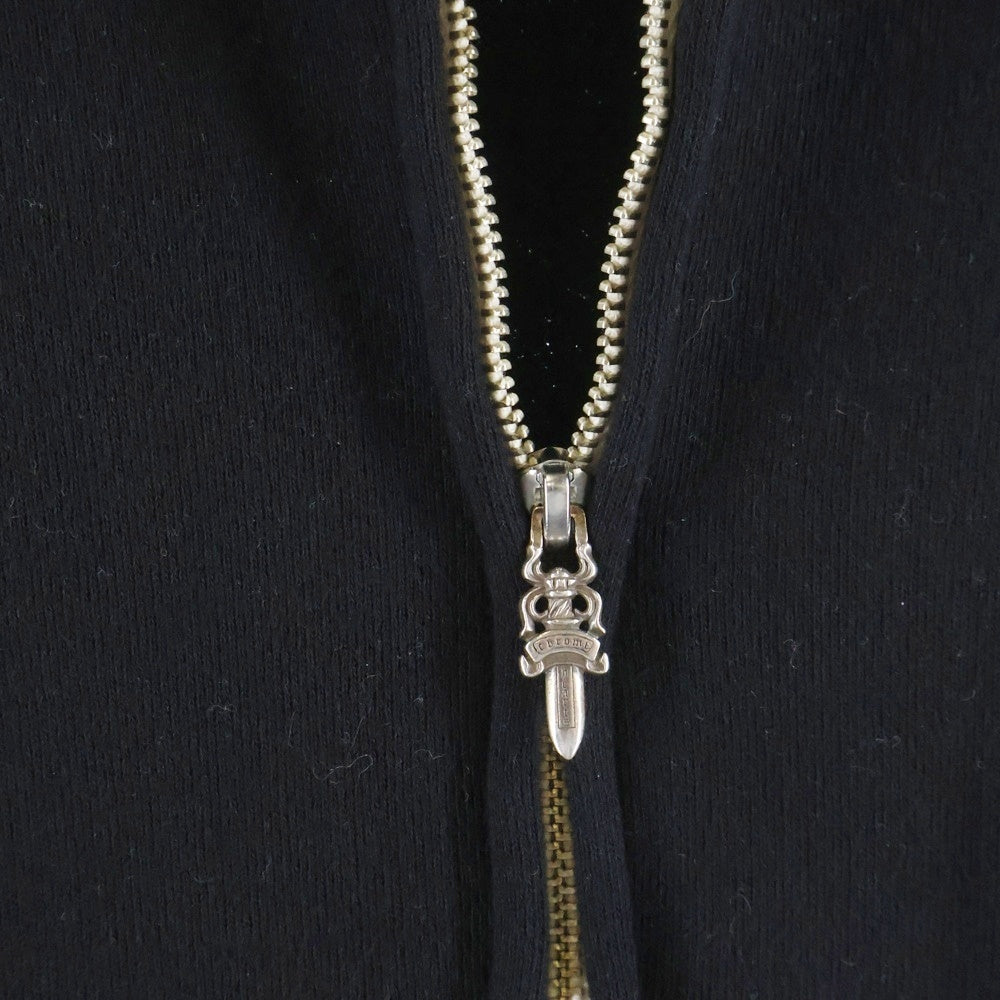 CHROME HEARTS(クロムハーツ) SWTSHRT HD ZIP ダガージップ バックアーチロゴ アームロゴ ジップパーカー ブラック B