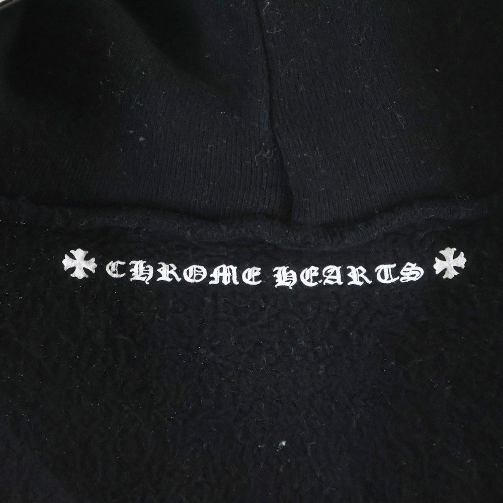 CHROME HEARTS(クロムハーツ) SWTSHRT HD ZIP ダガージップ バックアーチロゴ アームロゴ ジップパーカー ブラック B