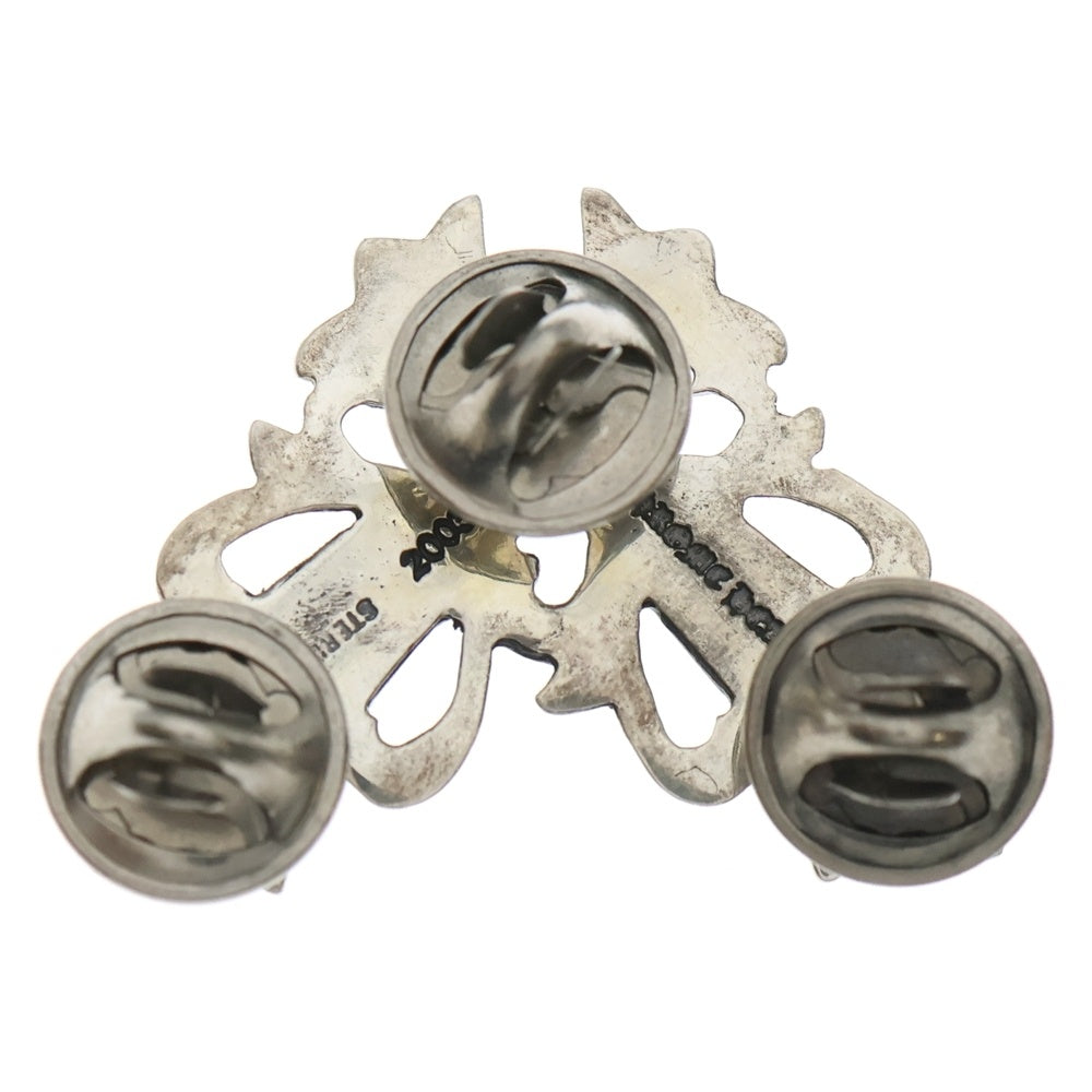 CHROME HEARTS(クロムハーツ) スティック ピン ラージ フローラルクロスコーナー シルバー