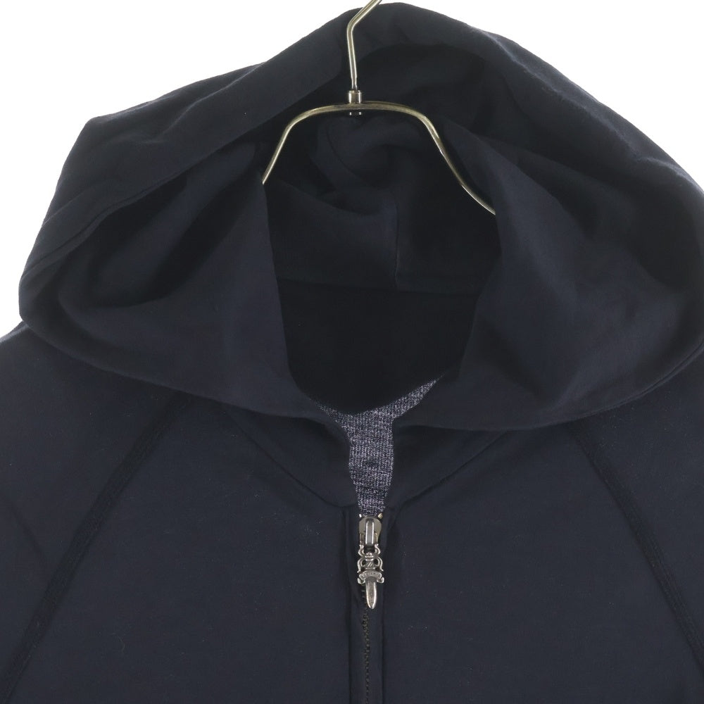 CHROME HEARTS(クロムハーツ) OLD CH PLUS オールド CHプラスプリント ダガージップアップフーディーパーカー ブラック