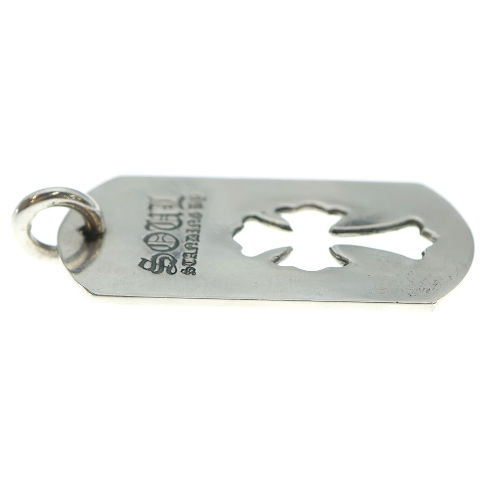CHROME HEARTS(クロムハーツ) 氷室京介 カットアウトラージドッグタグ シルバーネックレストップ