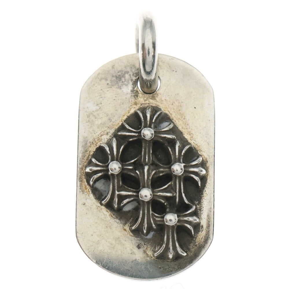 CHROME HEARTS(クロムハーツ) RAISED DOGTAG レイズドドッグタグ ネックレストップ シルバー