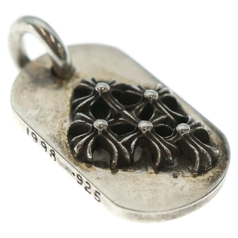 CHROME HEARTS(クロムハーツ) RAISED DOGTAG レイズドドッグタグ ネックレストップ シルバー