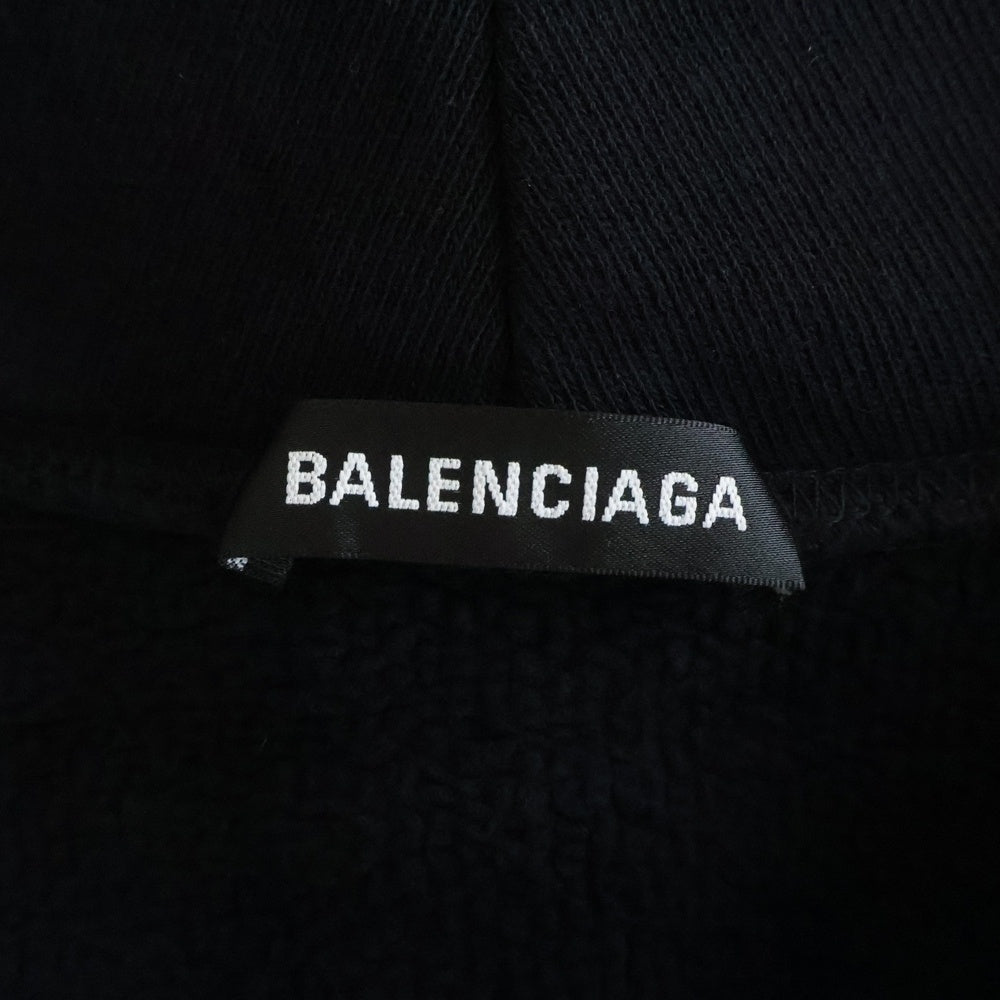 BALENCIAGA(バレンシアガ) 19SS SPEED HUNTERS ZIP UP HOODIE スピードハンターズジップアップフーディ パーカー ブラック 559100 TDV38