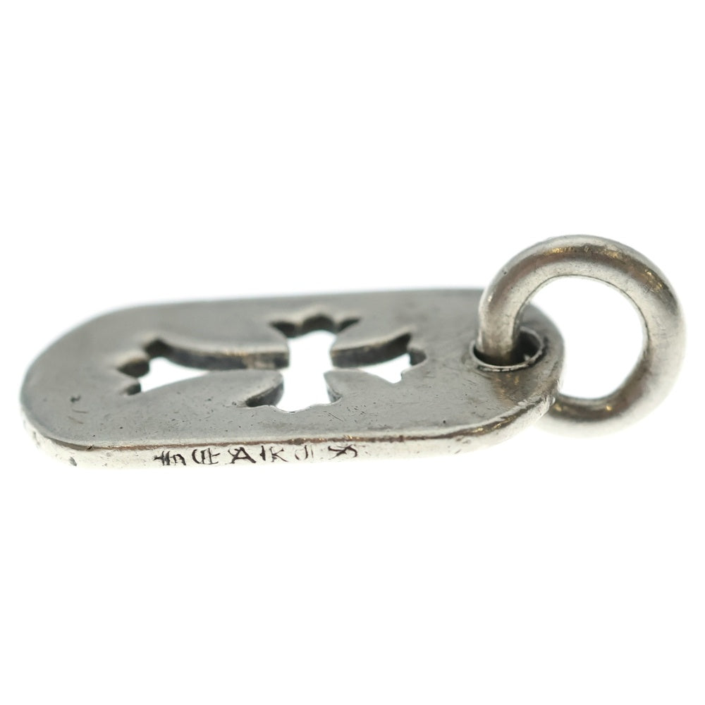 CHROME HEARTS(クロムハーツ) D TAG SML CO CRS OLD カットアウトクロスドッグタグ スモール ペンダントトップ シルバー BCA242