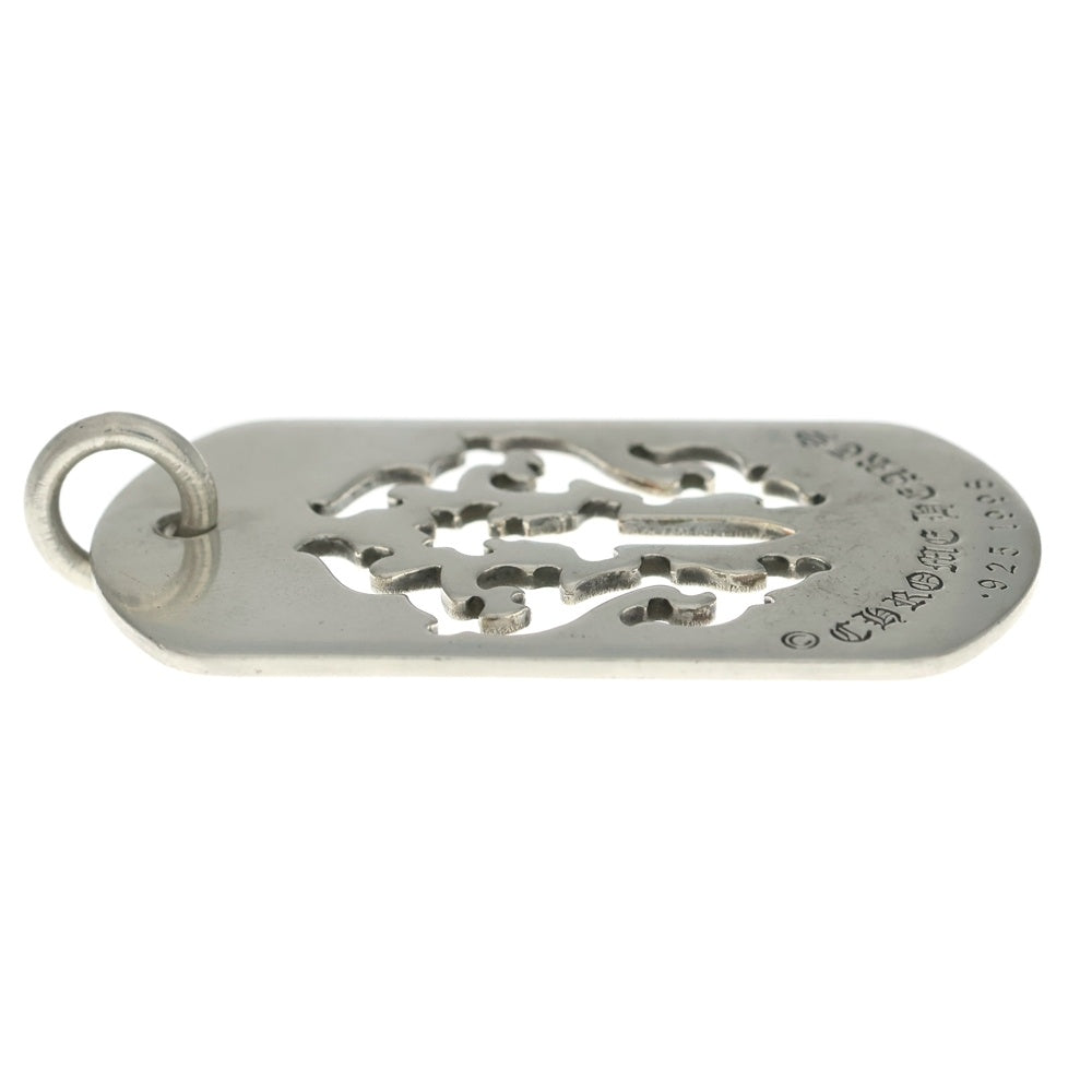 CHROME HEARTS(クロムハーツ) D TAG LRG DAGGER ダガーカットアウトドッグタグ ラージドッグタグネックレストップ