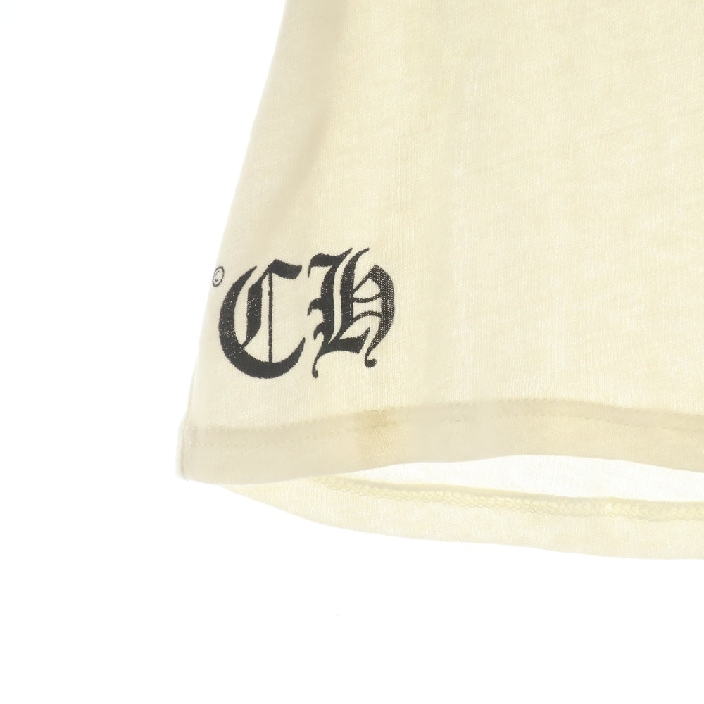 CHROME HEARTS(クロムハーツ) STAR PRINT スタープリント ラグランスリーブ 七分丈Tシャツ カットソー グレー/ホワイト
