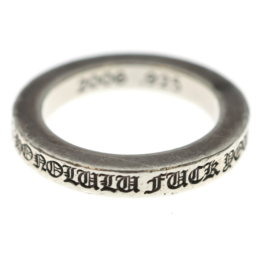 CHROME HEARTS(クロムハーツ) 3mm SPACER FUCKYOU HONOLULU ホノルル限定 3mmスペーサーファックユー シルバーリング シルバー レディース