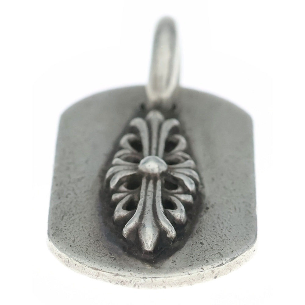 CHROME HEARTS(クロムハーツ) RAISED DOGTAG レイズドドッグタグ チャーム シルバーネックレストップ