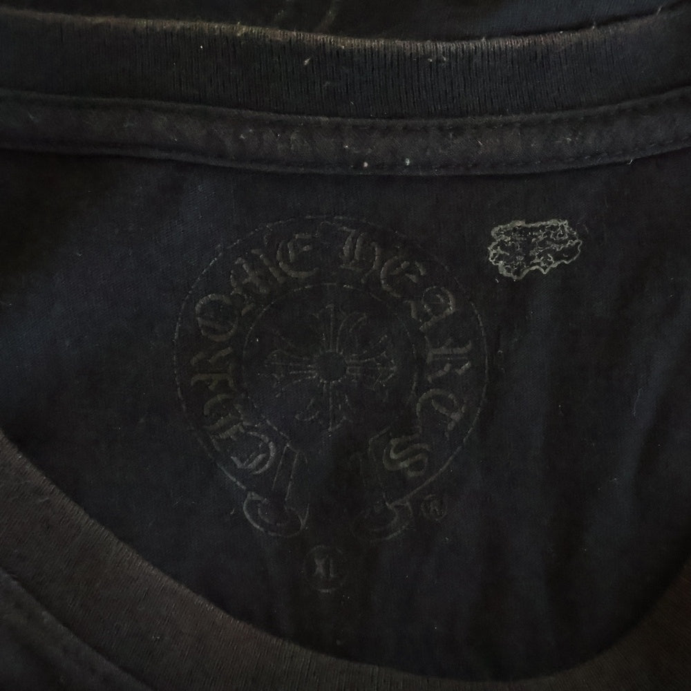 CHROME HEARTS(クロムハーツ) Tonal Celtic Cross Horseshoe Tee バックホースシュー 半袖Tシャツ カットソー ブラック