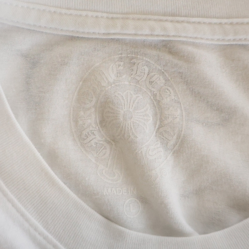 CHROME HEARTS(クロムハーツ) MULTI COLOR HORSE SHOE マルチカラーホースシュー 長袖Tシャツ カットソー ホワイト