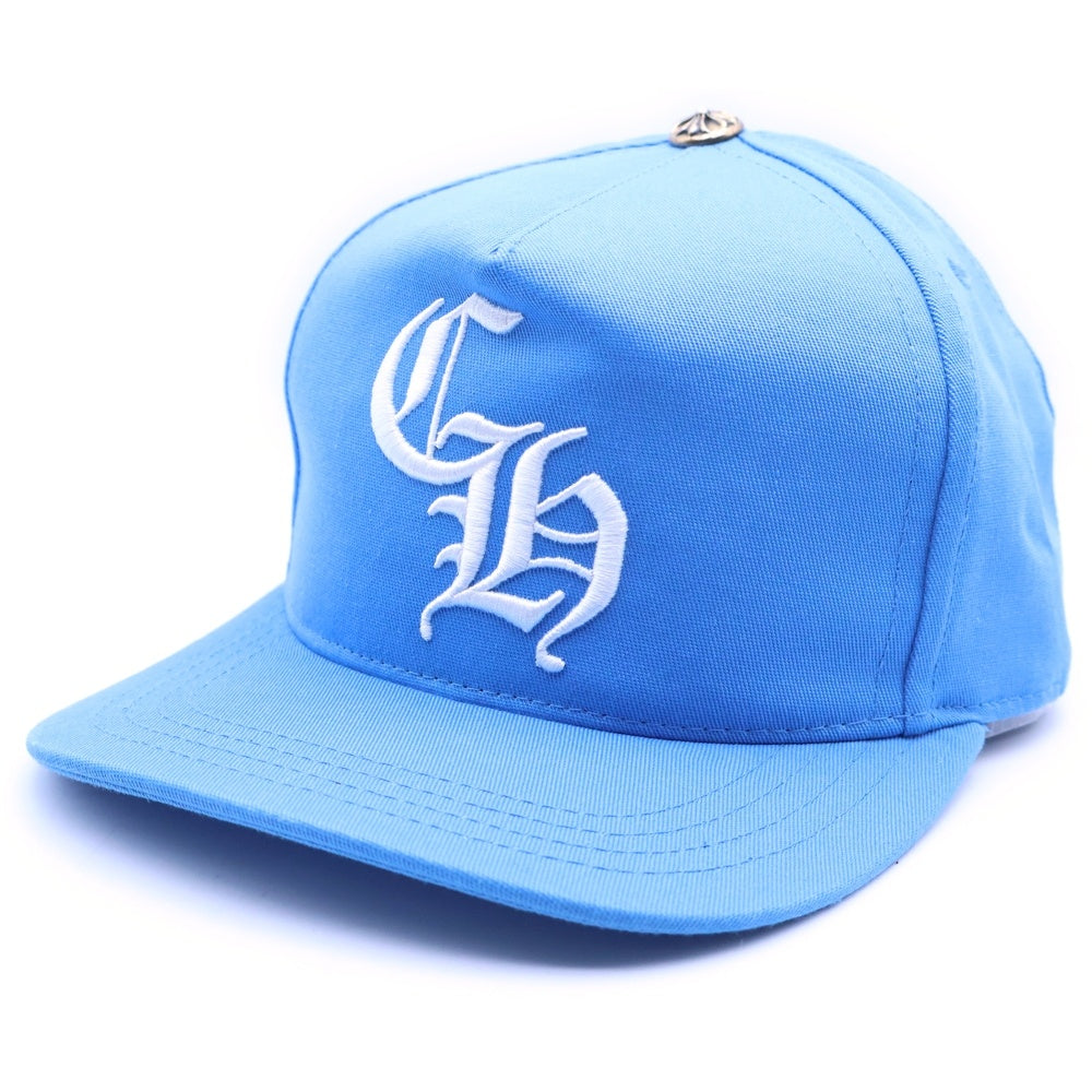 CHROME HEARTS(クロムハーツ) CH HAT CH刺繍ベースボール帽子 ブルー