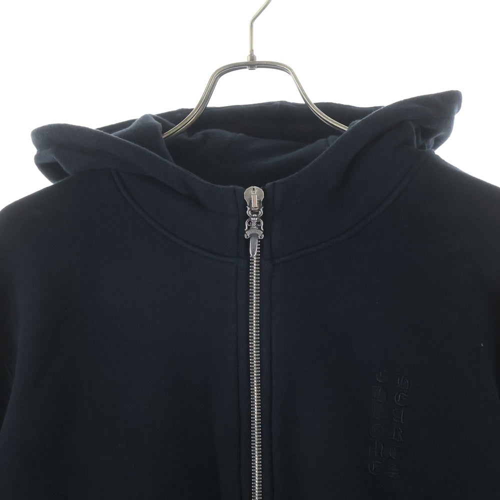 CHROME HEARTS(クロムハーツ) Y NOT CHプラスパッチ付きダブルジップアップパーカー ブラック