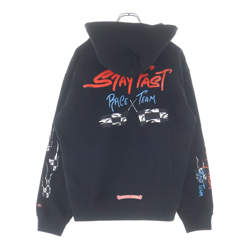 CHROME HEARTS(クロムハーツ) PPO STAY FAST RACE TEAM HD PLVR MATTY BOYステイファストプリントパーカー ブラック