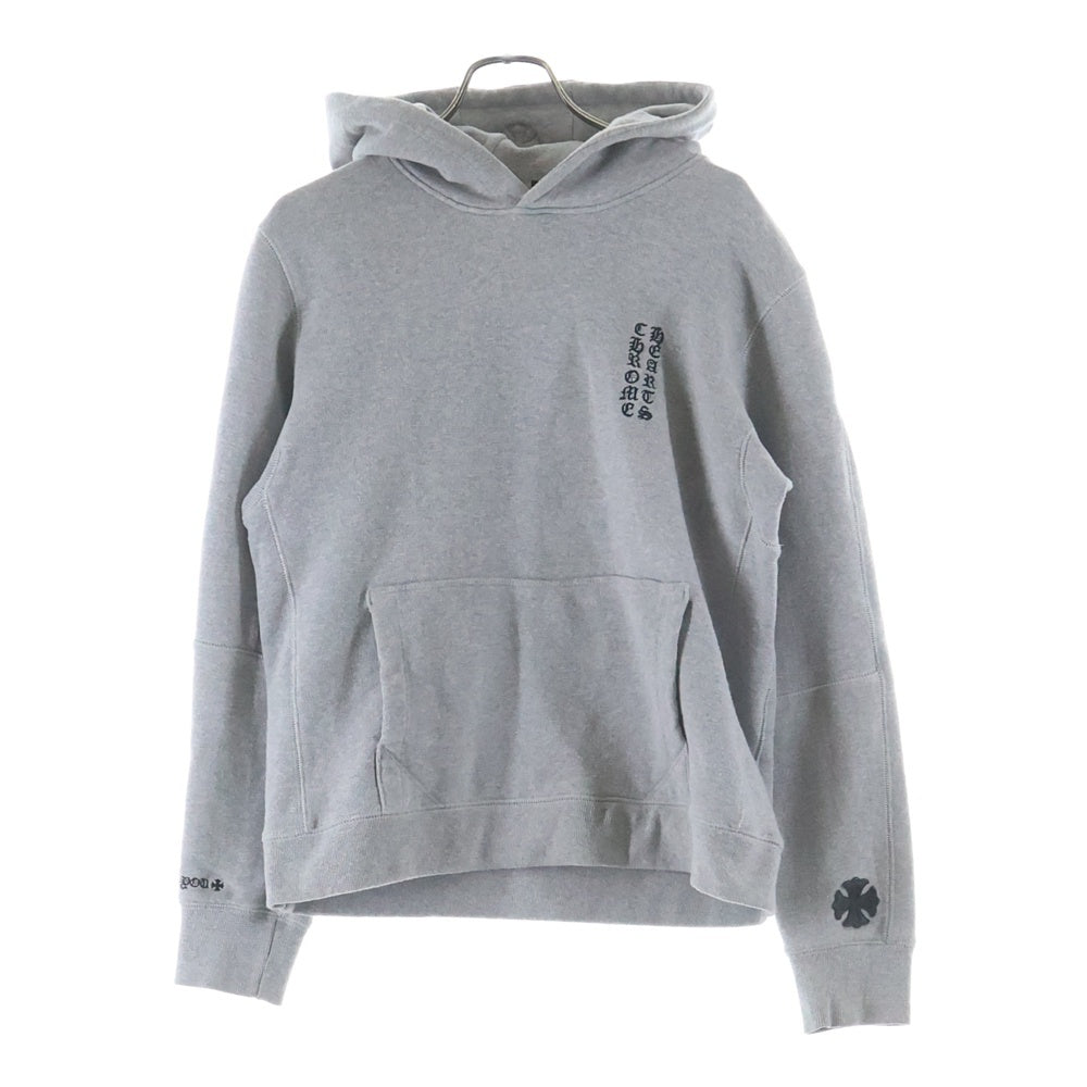 CHROME HEARTS(クロムハーツ) Y NOT CHプラスパッチ付きダブルジップアップ グレーパーカー