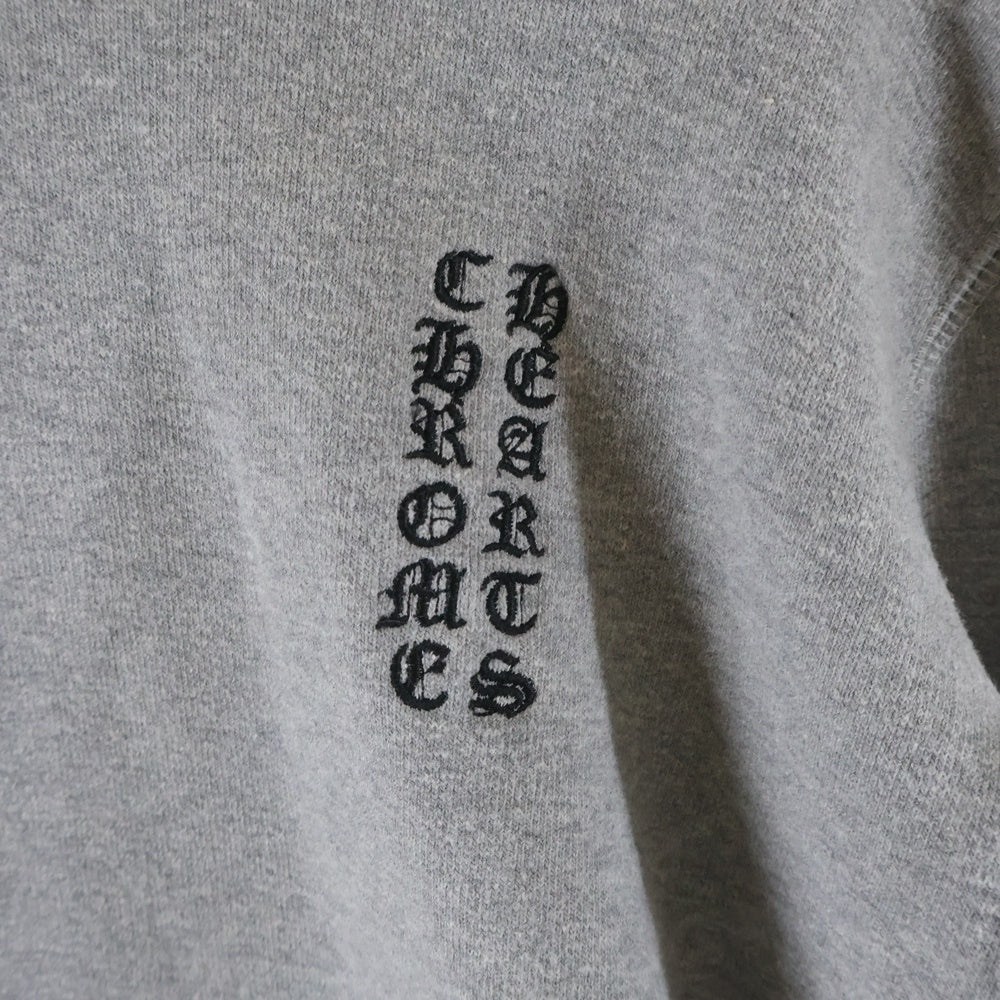 CHROME HEARTS(クロムハーツ) Y NOT CHプラスパッチ付きダブルジップアップ グレーパーカー