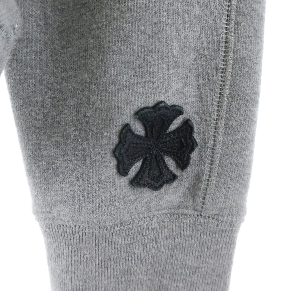 CHROME HEARTS(クロムハーツ) Y NOT CHプラスパッチ付きダブルジップアップ グレーパーカー
