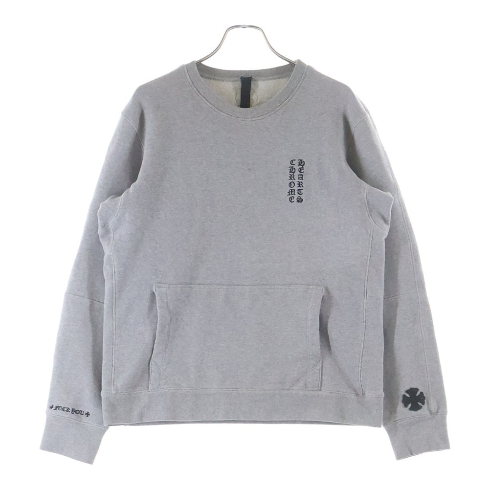 CHROME HEARTS(クロムハーツ) Y NOT CHプラスパッチクルーネックスウェット グレー