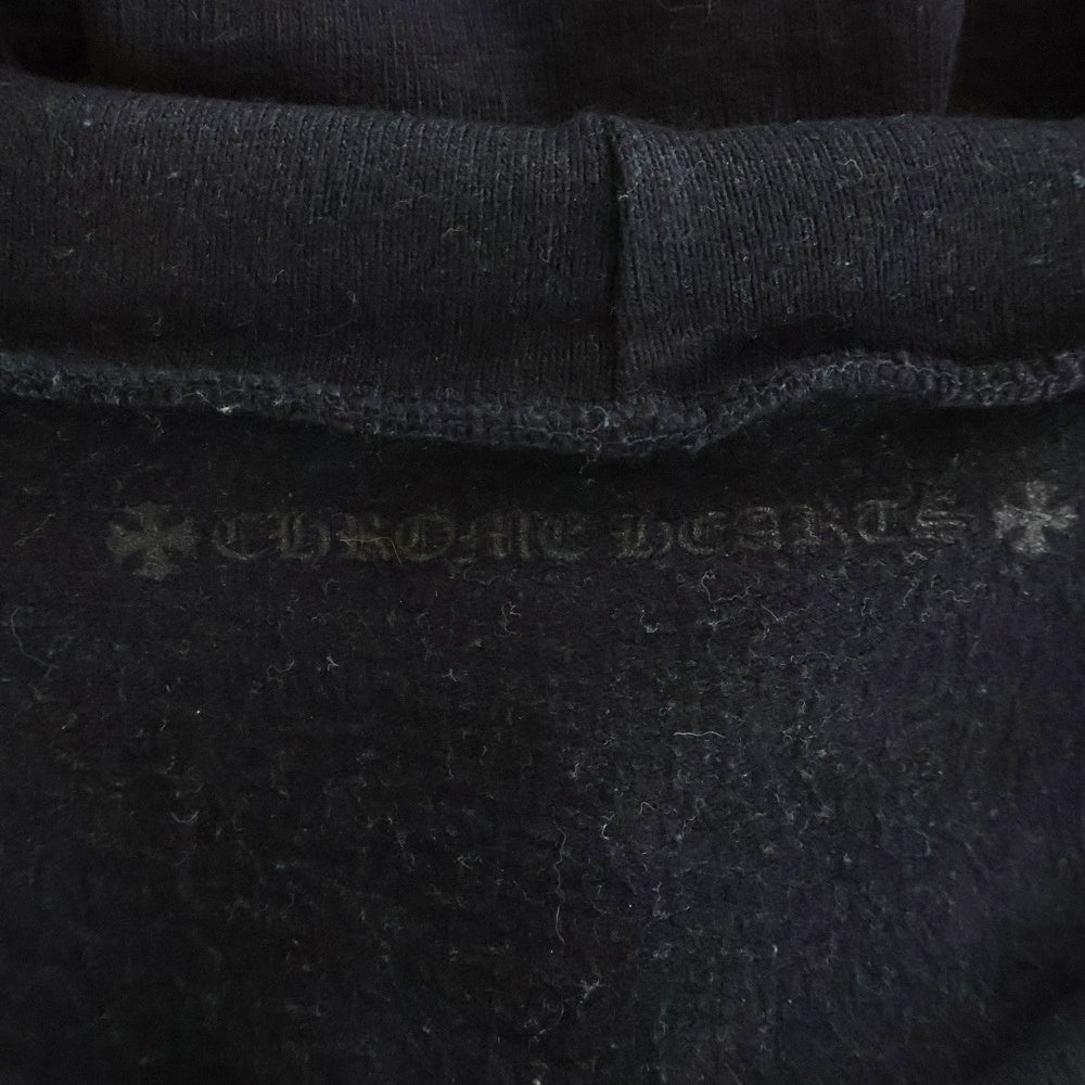 CHROME HEARTS(クロムハーツ) SWTSHRT HD ZIP アーチロゴプリントジップアップパーカー ブラック