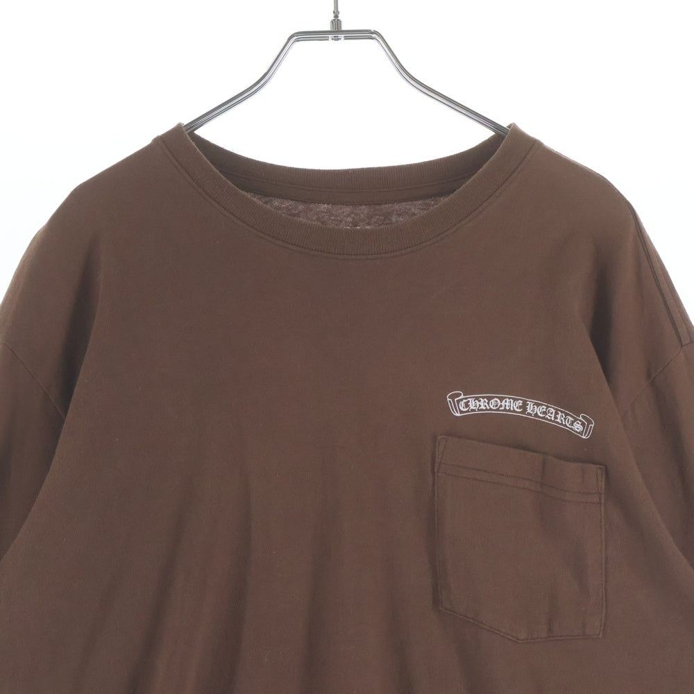 CHROME HEARTS(クロムハーツ) STRUCTURE LS MATTY BOYバックプリント長袖カットソー ブラウン