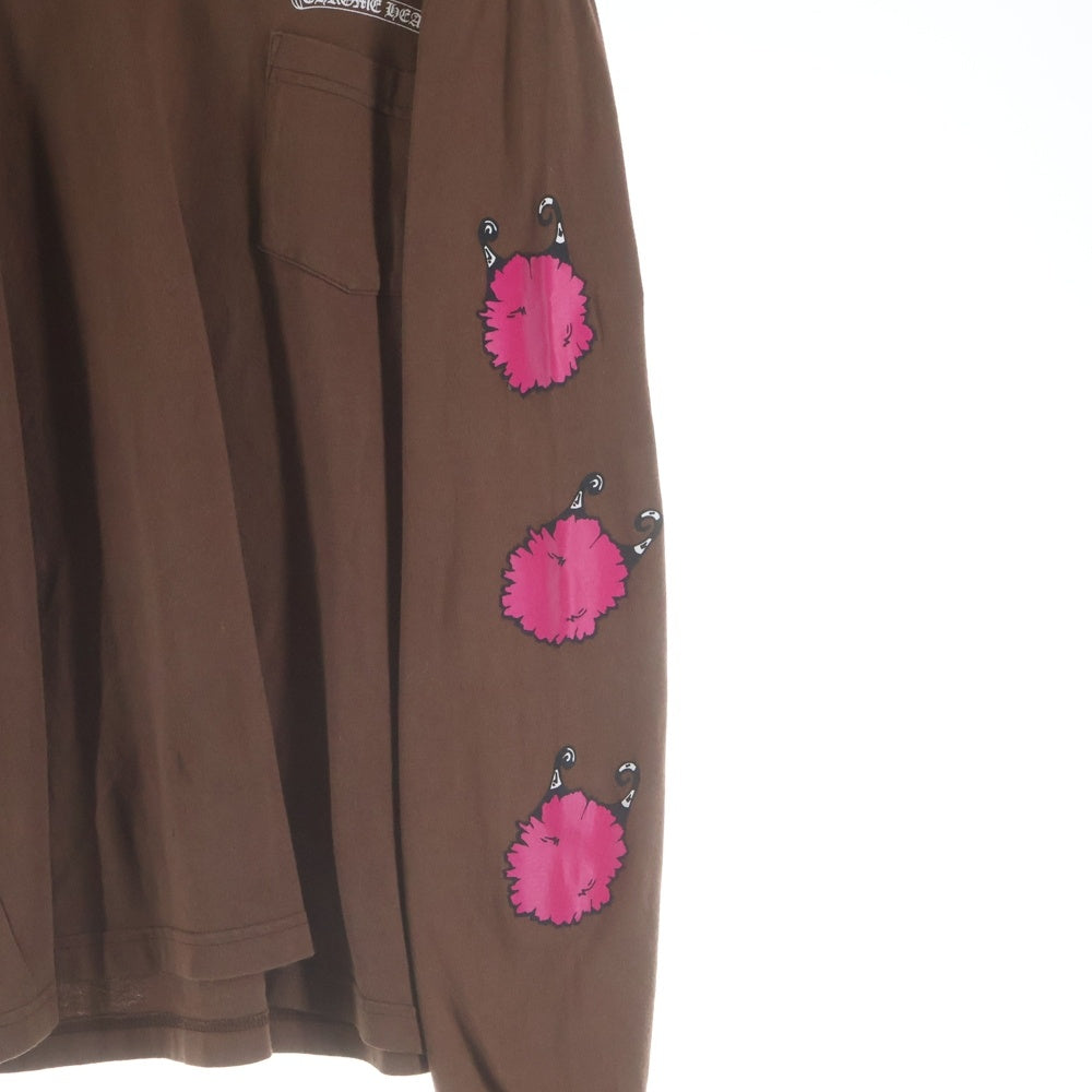 CHROME HEARTS(クロムハーツ) STRUCTURE LS MATTY BOYバックプリント長袖カットソー ブラウン