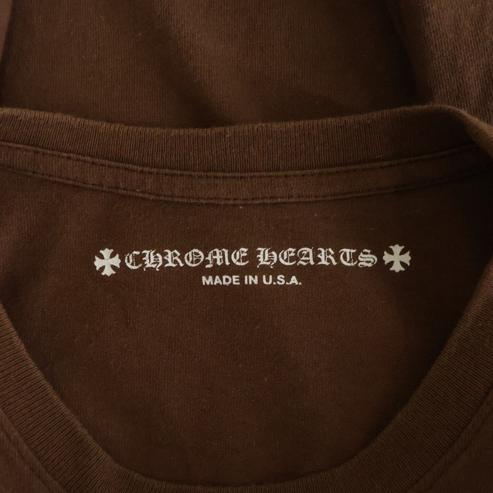 CHROME HEARTS(クロムハーツ) STRUCTURE LS MATTY BOYバックプリント長袖カットソー ブラウン