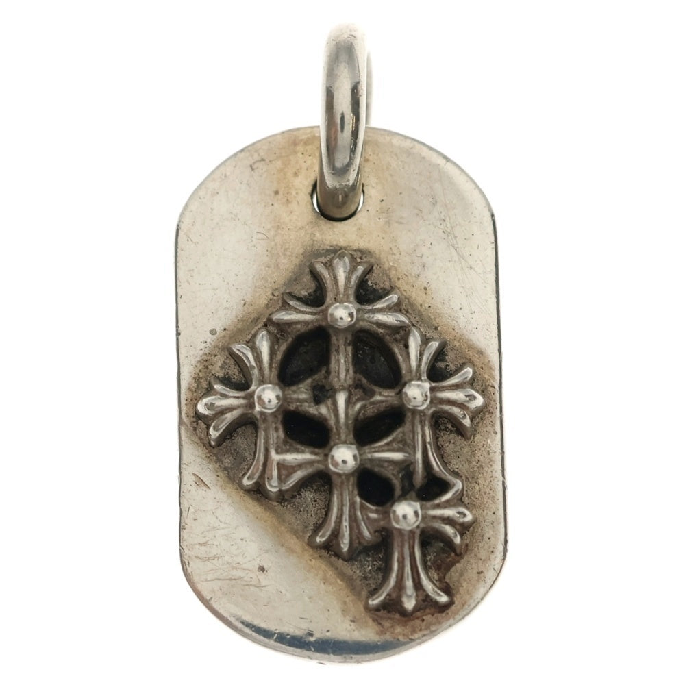 CHROME HEARTS(クロムハーツ) RAISED DOGTAG レイズドドッグタグ チャーム シルバーネックレストップ