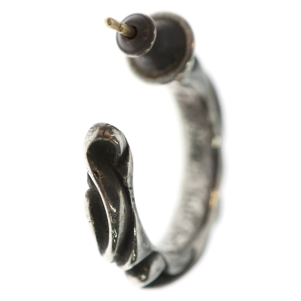 CHROME HEARTS(クロムハーツ) HOOP SCROOL スクロール フープピアス シルバー