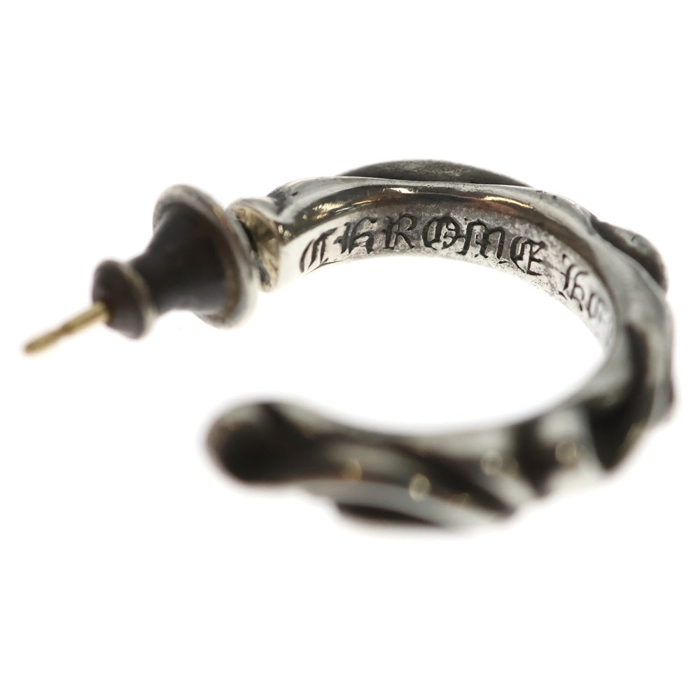 CHROME HEARTS(クロムハーツ) HOOP SCROOL スクロール フープピアス シルバー