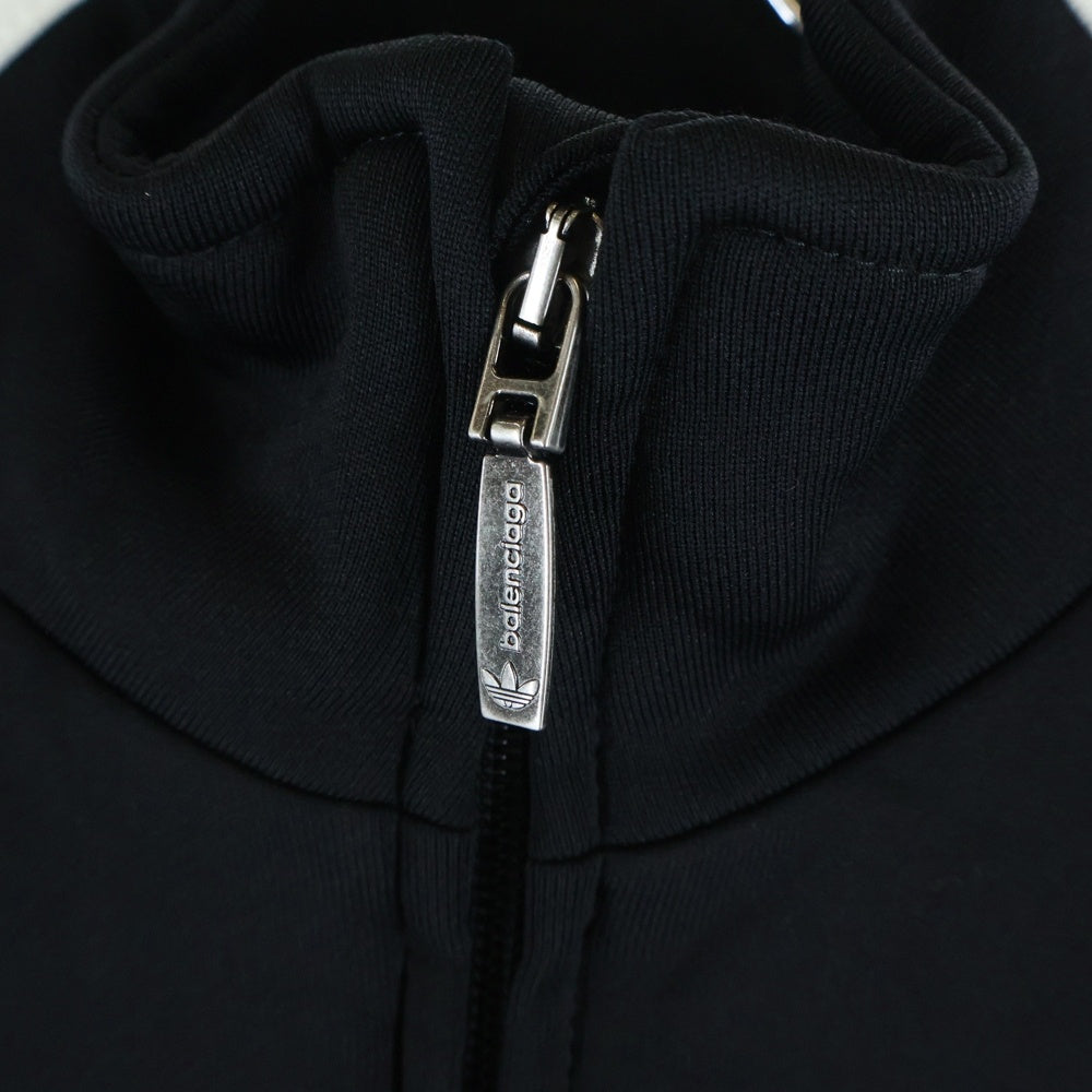 BALENCIAGA(バレンシアガ) 23SS×adidas TRACK SUIT 712280 TMV15 ×アディダス オーバーサイズ コットントラックジャケット ブラック