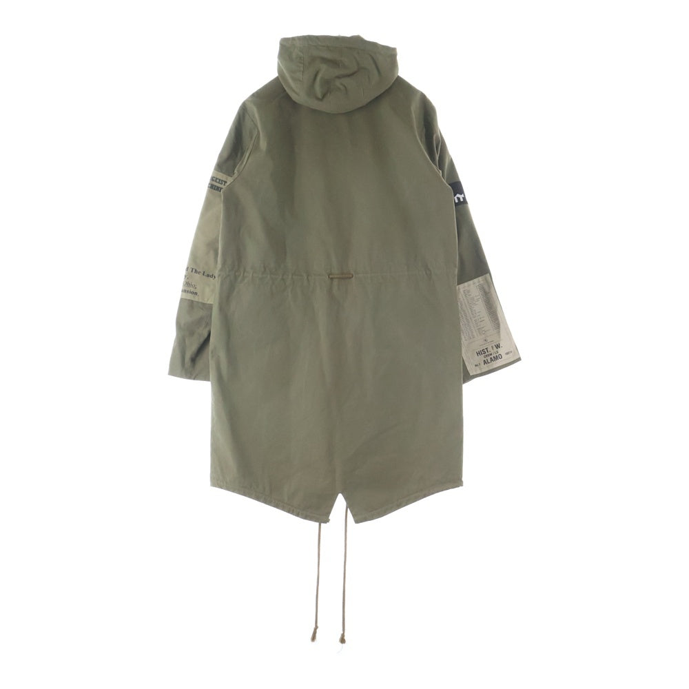 RAF SIMONS(ラフシモンズ) 05AW ARCHIVE POLTERGEIST ポルターガイスト期 パッチワーク モッズコート アウター アーカイブ カーキ