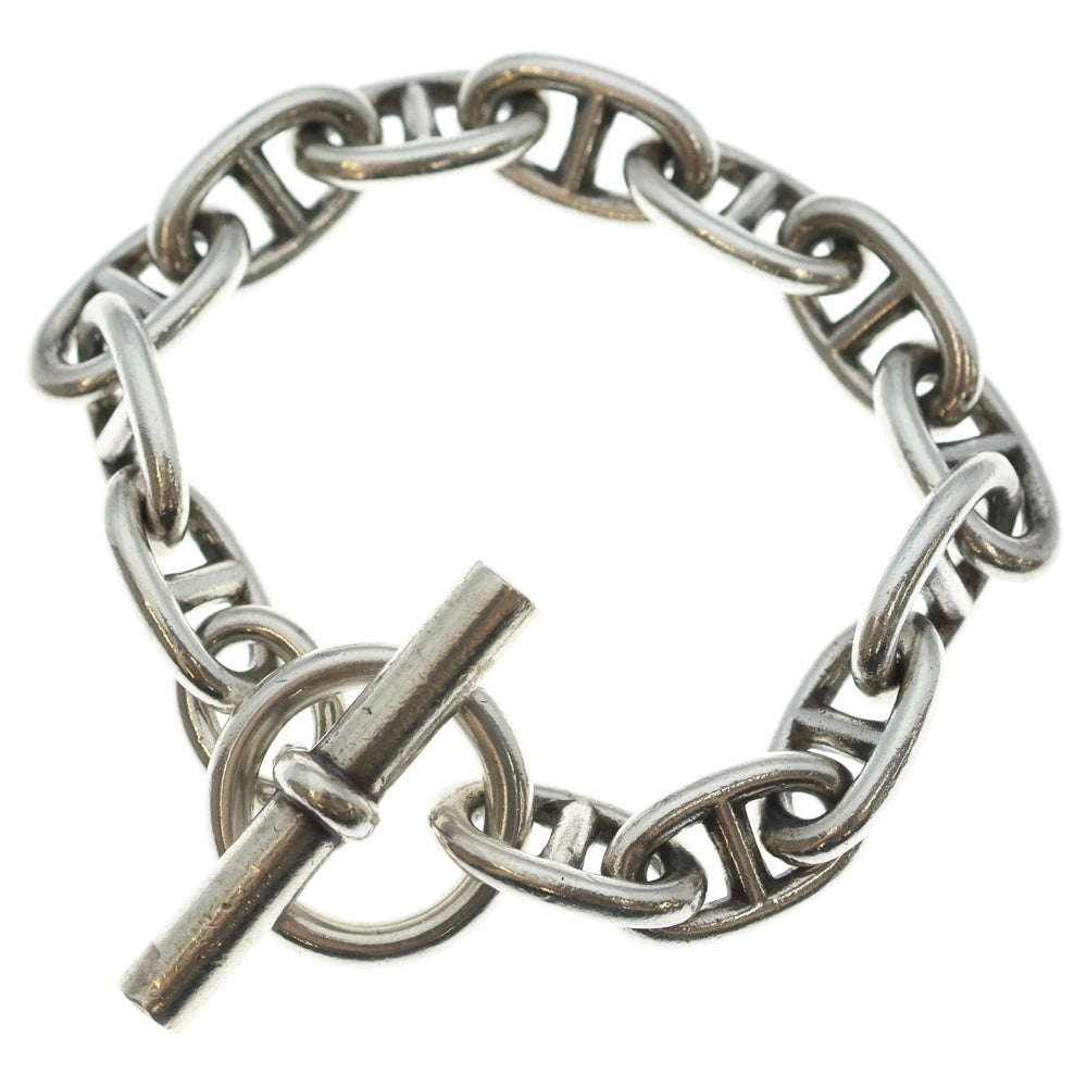 HERMES(エルメス) 70s VINTAGE Chaine d'Ancre GM Bracelet 筆記体刻印 シェーヌダンクル ブレスレット 13コマ シルバー レディース